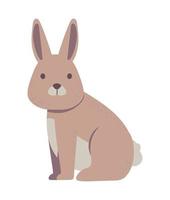 rabbit winter animal vector