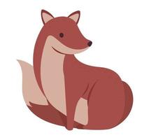 fox winter animal vector