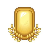 golden badge layout vector