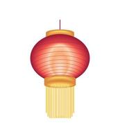 hanging chinese lamp vector