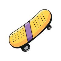 skateboard pop art nineties vector