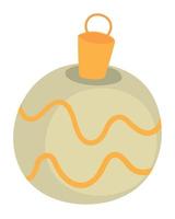 ball bauble christmas hand drawn vector