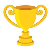 trophy award icon vector