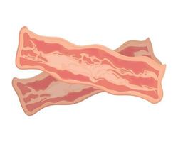 meat bacon slices vector