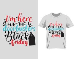 vector de diseño de camiseta de viernes negro