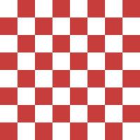 Seamless red and white square grid for background, chess grid vector