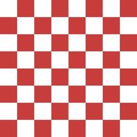 Seamless red and white square grid for background, chess grid vector