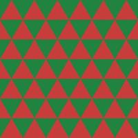 Seamless pattern with triangles. Red and green triangle pattern. Christmas trees or Scottish variant vector