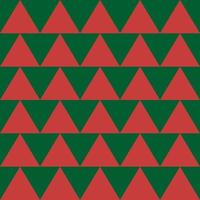 Seamless pattern with triangles. Red and green triangle pattern. Christmas trees or Scottish variant vector