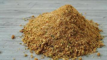 Mixture of spices for barbecue. Dried spice mix. video