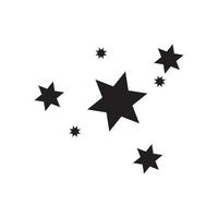 icono de estrella estrellas centelleantes. destellos, explosión brillante. Ilustración vectorial sobre fondo blanco. vector