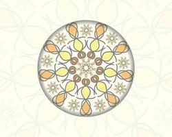 mándala de colores. ilustración vectorial islam, árabe, indio, turco, pakistán, chino, vector