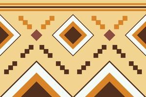 Ethnic fabric pattern geometric style. Sarong Aztec Ethnic oriental pattern traditional white brown cream background. Abstract,vector,illustration. use for texture,clothing,wrapping,decoration,carpet. vector