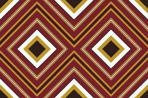 Ethnic fabric pattern geometric style. Sarong Aztec Ethnic oriental pattern traditional Crimson red background. Abstract,vector,illustration. use for texture,clothing,wrapping,decoration,carpet. vector