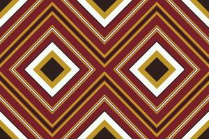 Ethnic fabric pattern geometric style. Sarong Aztec Ethnic oriental pattern traditional Crimson red background. Abstract,vector,illustration. use for texture,clothing,wrapping,decoration,carpet. vector