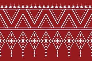 Ethnic fabric pattern geometric style. Sarong Aztec Ethnic oriental pattern traditional Crimson red background. Abstract,vector,illustration. use for texture,clothing,wrapping,decoration,carpet. vector
