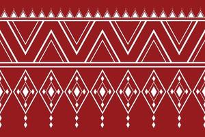 Ethnic fabric pattern geometric style. Sarong Aztec Ethnic oriental pattern traditional Crimson red background. Abstract,vector,illustration. use for texture,clothing,wrapping,decoration,carpet. vector