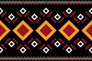 thnic fabric pattern geometric style. Sarong Aztec Ethnic oriental pattern traditional dark black background. Abstract,vector,illustration. use for texture,clothing,wrapping,decoration,carpet. vector