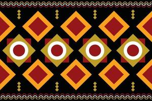 thnic fabric pattern geometric style. Sarong Aztec Ethnic oriental pattern traditional dark black background. Abstract,vector,illustration. use for texture,clothing,wrapping,decoration,carpet. vector