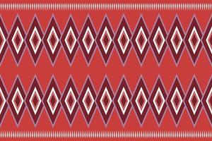 Ethnic fabric pattern geometric style. Sarong Aztec Ethnic oriental pattern traditional Crimson red background. Abstract,vector,illustration. use for texture,clothing,wrapping,decoration,carpet. vector