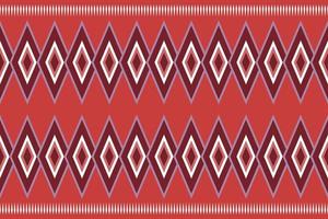 Ethnic fabric pattern geometric style. Sarong Aztec Ethnic oriental pattern traditional Crimson red background. Abstract,vector,illustration. use for texture,clothing,wrapping,decoration,carpet. vector