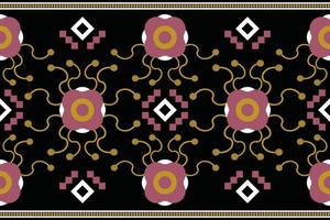 thnic fabric pattern geometric style. Sarong Aztec Ethnic oriental pattern traditional dark black background. Abstract,vector,illustration. use for texture,clothing,wrapping,decoration,carpet. vector