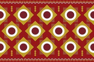 Ethnic fabric pattern geometric style. Sarong Aztec Ethnic oriental pattern traditional Crimson red background. Abstract,vector,illustration. use for texture,clothing,wrapping,decoration,carpet. vector