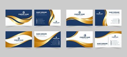 Modern Gradient Business Card Template vector