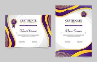 Modern Gradient Certificate Template vector