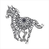 Llama and horse for coloring book,coloring page,coloring picture and other design element.Vector vector