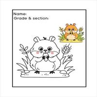 dot to dot coloring page vector