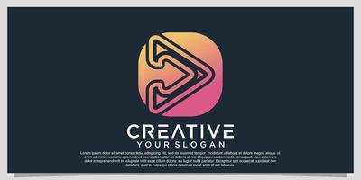 Play colorful logo gradient colorful logo design Premium Vector Part 5