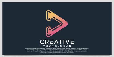 Play colorful logo gradient colorful logo design Premium Vector Part 1