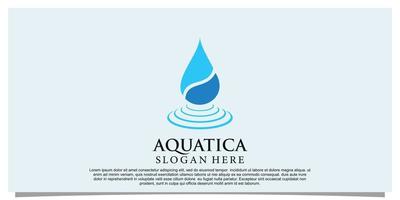 diseño de logotipo de agua con efecto de salpicadura concepto simple vector premium parte 3