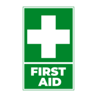 First Aid Sign on Transparent Background png