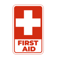 First Aid Sign on Transparent Background png