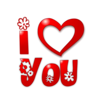 Valentine day decoration png