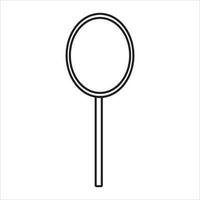 Vector, Image of magnifying glass, Black and white in color, on a transparent background vector