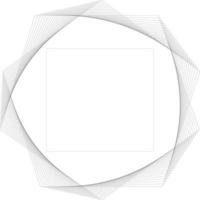 Vector, Image of spiral pentagon, Black and white color, with transparent background vector