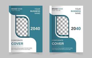 Abstract corporate simple book cover design template a4 vector