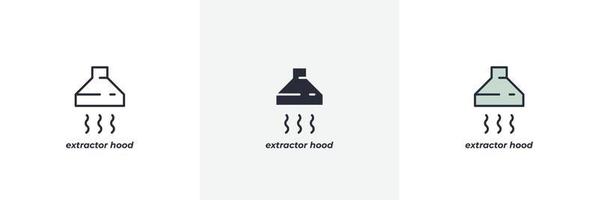 extractor hood icon. Line, solid and filled outline colorful version, outline and filled vector sign. Idea Symbol, logo illustration. Vector graphics