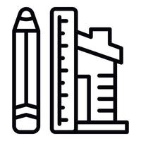 House engineer tool icon outline vector. Builder worker vector