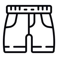 Swim shorts icon outline vector. Swim camp vector