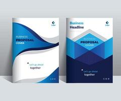 Proposal cover Design Template adept for multipurpose projects vector