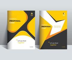 Corporate Business Proposal cover Design template adept for multipurpose Projects vector