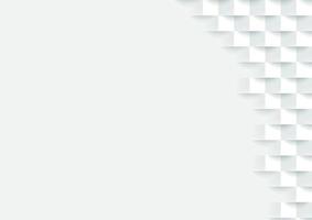 Minimal 3d White Square Tile Background vector