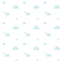 Minimal Light Clouds Seamless Pattern vector