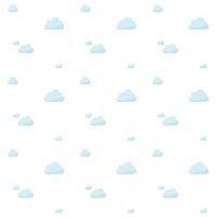 Minimal Light Clouds Seamless Pattern vector