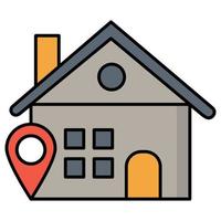 Home Location which can easily edit or modify vector