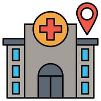 Hospital Location which can easily edit or modify vector